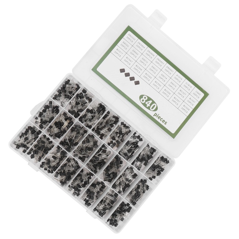 840Pcs Power Transistor Kit Triode Assortment Set Industrial Control Components