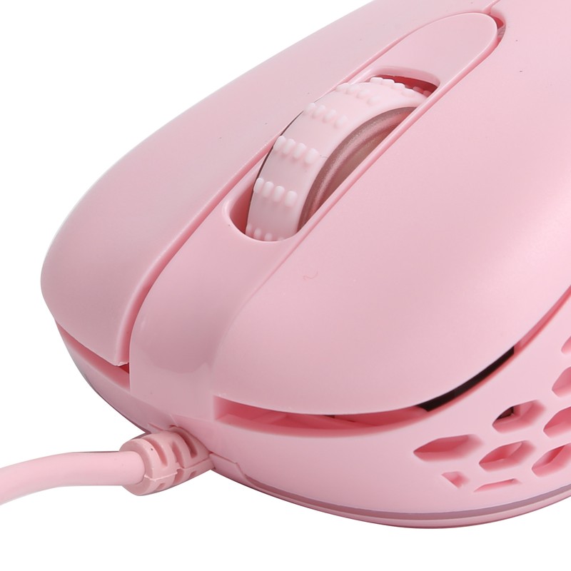 Wired Mouse Hollow Hole Design 3200dpi Lightweight NonSlip Optical Gaming