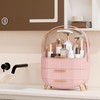 lurcns Makeup Organizer for Vanity Cosmetics Skincare Organizers with Lid