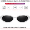 AIEYEZO - anteojos de sol ovaladas retro para mujer, estilo