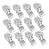 Operitacx 12 Sets Undermount Sink Clips Kit Easy Installation Metal