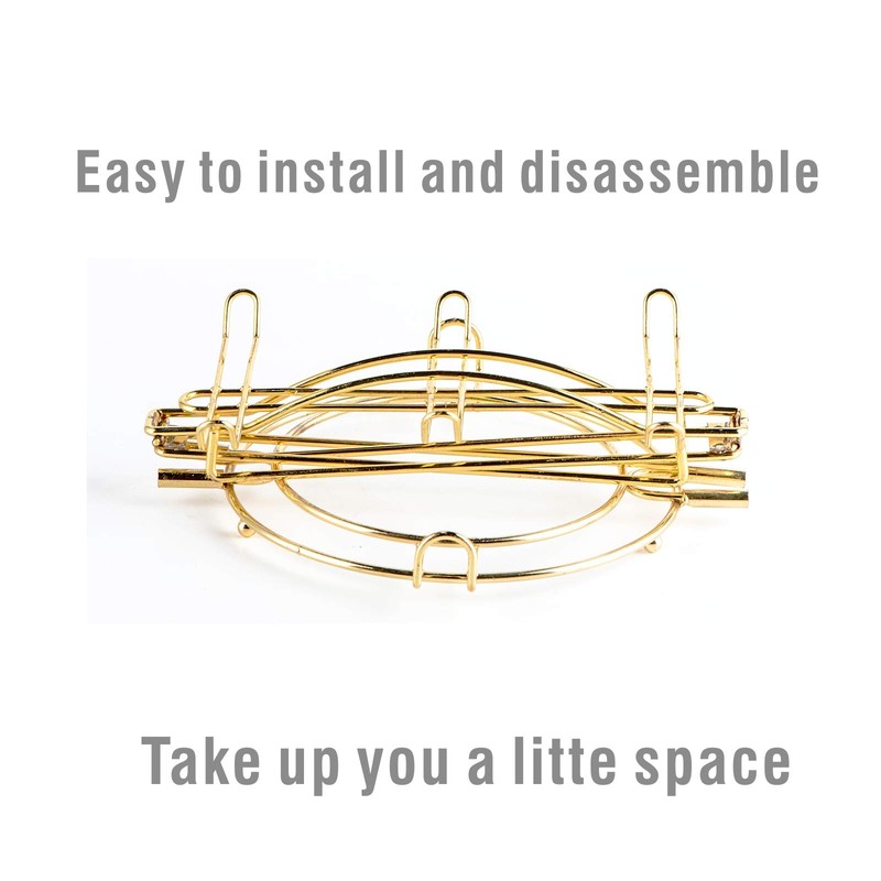 YOLIFE Tea Cup Holder for Countertop, Gold Metal Cup and