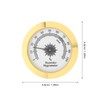 Cabilock Analogue Hygrometer for Tea Boxes Metal Alloy Housing Round