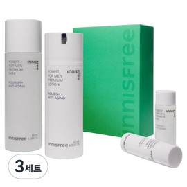 Innisfree Men's Forest Premium Skincare 2-piece set, 3-piece set / 이니스프리 남성용 포레스트 프리미엄 스킨케어 2종 세트, 3세트