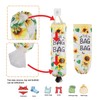 AOOTUERL Sunflower Plastic Bag Holder for Kitchen, carrier bag storage,
