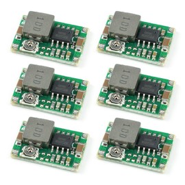 HJTOOK 6pcs Mini DC Buck Converter Adjustable Power Step-Down Module 4.75V-23V to 1V-17V DIY Portable Power Communication Equipment Aero Model Power Supply