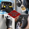 PHPTHIK Nitrile Gloves, Disposable Mechanic Gloves, 50 Pieces, 0.1 inch