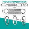 Poprkdre Swing Spring Steel Spring, Hanging Chair with 2 Carabiner