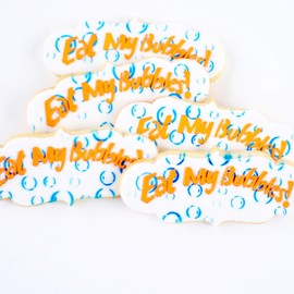 ½ Dz. Eat My Bubbles Swim Cookies! When You Never Grew Out of Being a Fish! Birthday Themed, Sports Lover Party Favors or Graduation Gift!