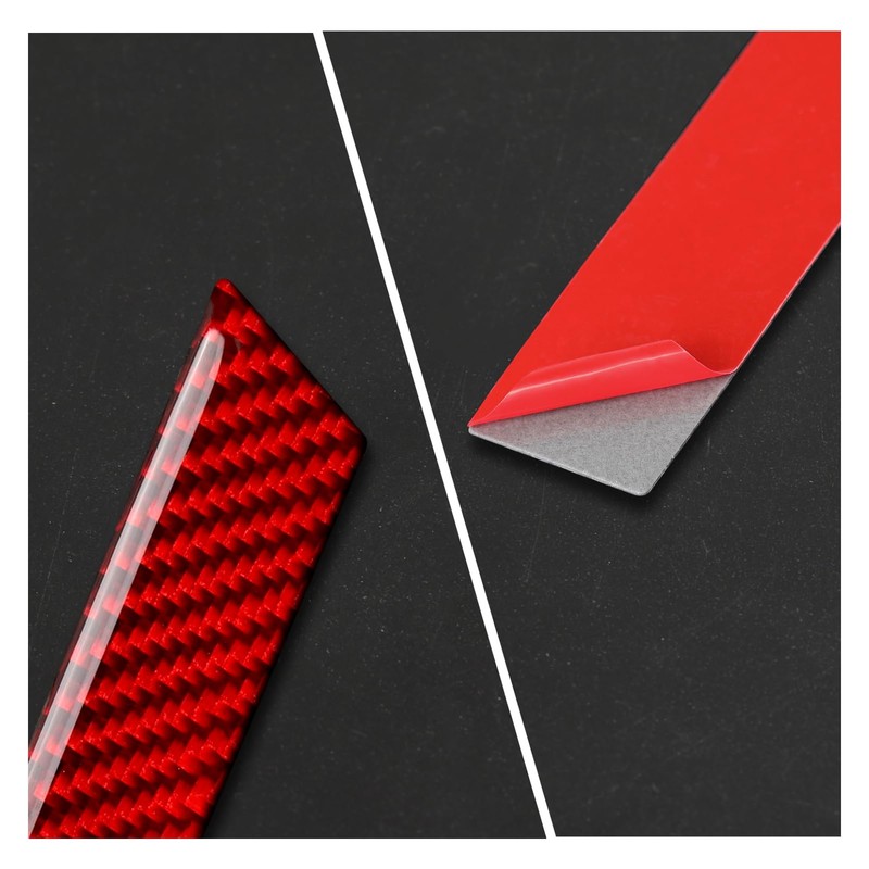 Car Carbon Fiber Seat Recline Handle Panel Cover Trim Accessories