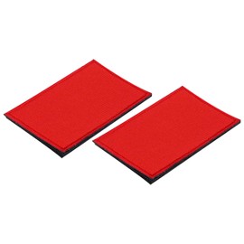 MECCANIXITY Solid Red Flag Patch Flags Embroidered Patches Blank DIY Flags Patch 8x5cm/3.15x1.97 Inch for Vest Clothes Backpacks Hats,DIY Crafts Caps,Pack of 2