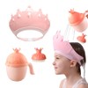 Baby Shower Cap Shield, Baby bath set shower cap/water cup/massage