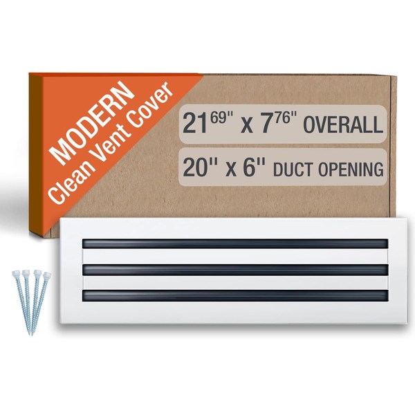 FA-STAR Clean Modern AC Vent Cover 20 x 6 (Duct