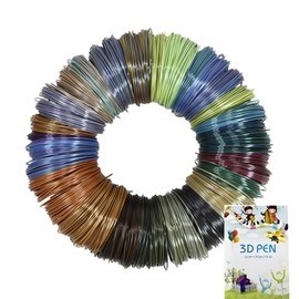 3D Printing Drawing Book with 20 Dual Colors 328 Feet PLA 3D Pen Filament Refills with3D Printing Drawing Book - Each Color 16.4 Feet, Widely Compatible with MYNT3D / SCRIB3D Printing Pen