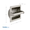 Franklin Brass 9097SN Recessed Paper Holder, Satin Nickel