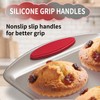 6-Cup Muffin Pans Set of 2, Nonstick Round Cupcake Pan