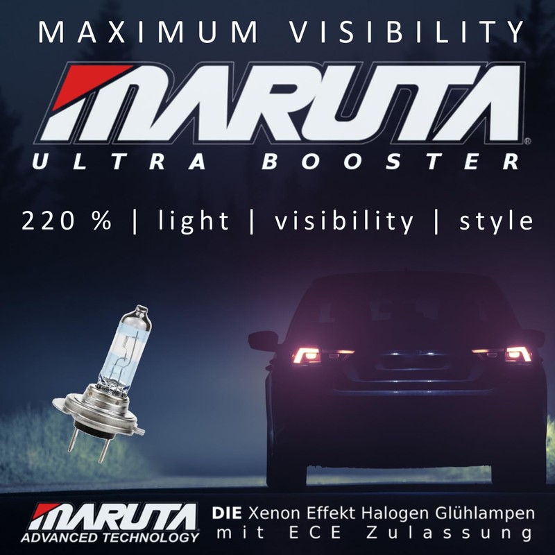 MARUTA H7 55W ULTRA BOOSTER - Maximale Sichtbarkeit 220% |