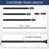 Adjustable Shower Curtain Rod 31-104 Inch, Never Rust Stainless Steel