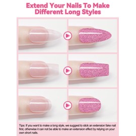 32PCS Semi-Cured Gel Nail Strips EBANKU Nail Polish Stickers Long-Lasting Semi-Cured Gel Nail Wraps Full Nail Polish Wraps Shiny Nail Decors Gel Nail Art Stickers UV/LED Lamp Required (Rainbow)