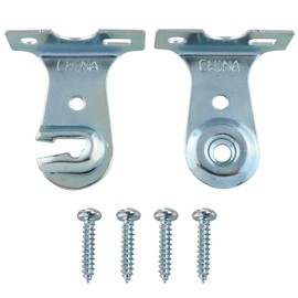 Roller Window Shade Mount Bracket ZZLZX 1 Pair Roller Window Shade Outside Mount Brackets with Screws