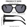Long Keeper Retro Pilot 70s Sunglasses for Women Men square