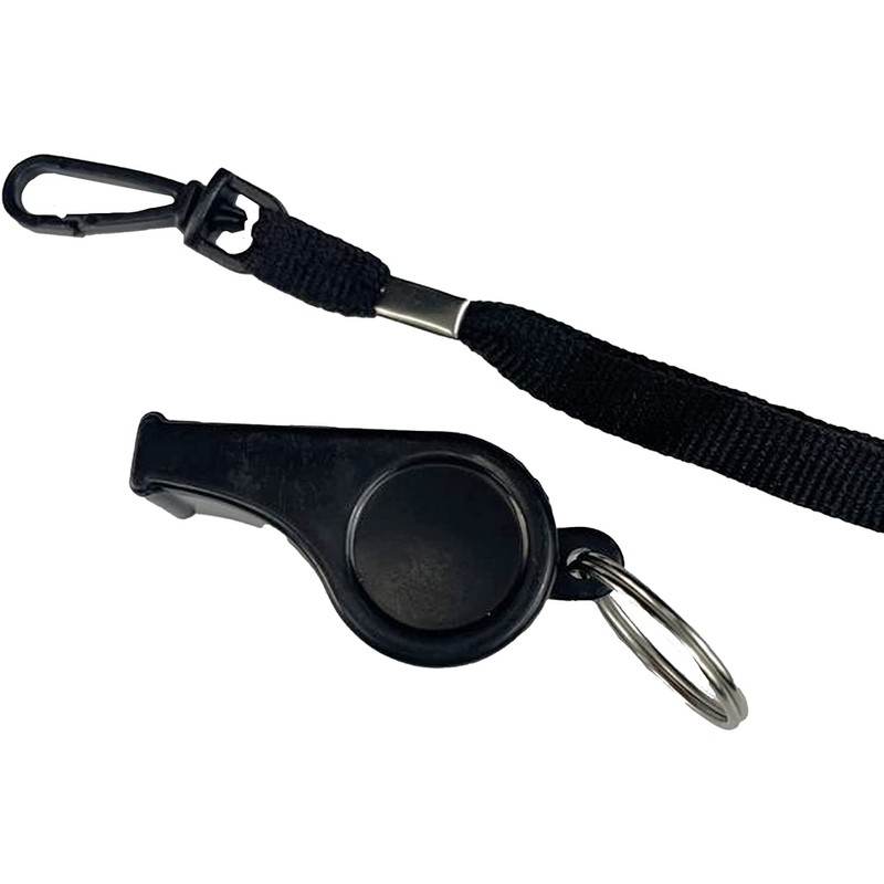 Optimum Plastic Sports Whistles with Lanyard - Coaches and Referees,