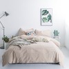 SUSYBAO 3 Pieces Duvet Cover Set 100% Washed Cotton Bedding