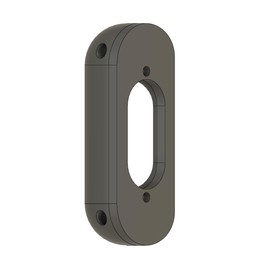 Angled Doorbell Mount compatible with Reolink Video Doorbell WIFI POE (Black, 70-Degree)