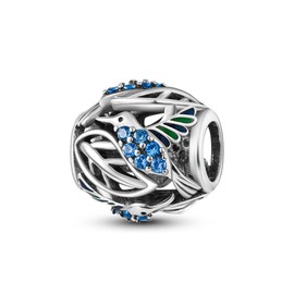 Parmuz 925 Sterling Silver Charm for Bracelet Necklace Dangle Love Mom Ocean travel Butterfly Party Birthday Charm Beads Pendants DIY Jewelry Gift for Women