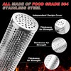 BBQ Net Tube - 2 Pack Rolling BBQ Basket, Quadratisches