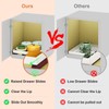 Pull out Cabinet Organizer,Expandable Width(15"-21"),Depth(17"-24") with 3 Rails,Roll out Drawers,No