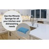Miracle Microfiber Scrubbing Sponge, Blue Extra Scrubbing Power Sponge for