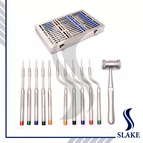 Slake Dental Osteotome OffSet Straight Concave Tip Sinus Lift Bone