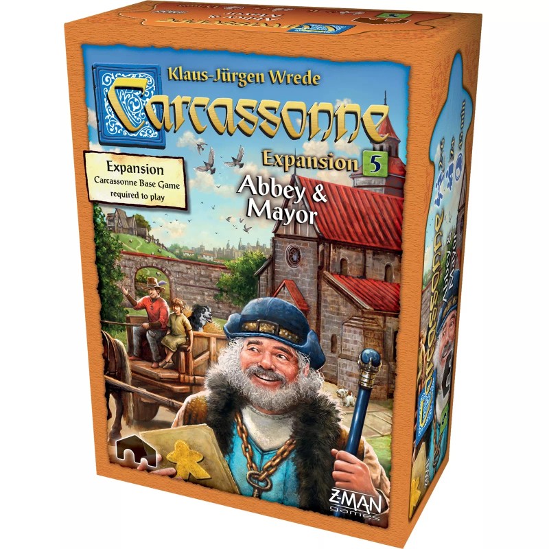 Z-Man Games Carcassonne Expansion 5: Abbey & Mayor