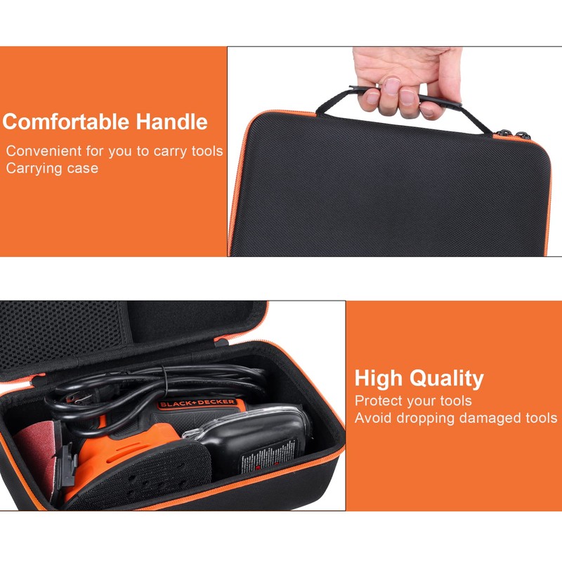 Aenllosi Hard Carrying Case Replacement for BLACK+DECKER Mouse Detail Sander,