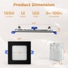 4 Inch Square Led Recessed Ceiling Light Black with Junction
