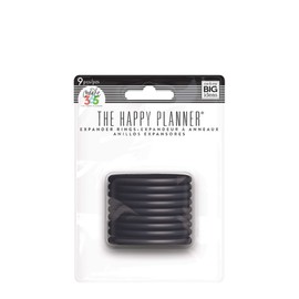 me & my BIG ideas Plastic Expander Discs, Black - The Happy Planner Scrapbooking Supplies - Add Extra Pages, Notes & Artwork - Create More Space for Notebooks, Planners & Journals - Expander Size