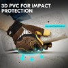Vgo... 1-Pair Heavy-Duty Synthetic Leather Work Gloves, Impact Protection Mechanic
