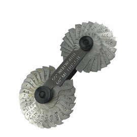 MachEl's British Whitworth BSW & Metric Screws Bolts Pitch Measure Thread Gauge, Featuring 51 Blades