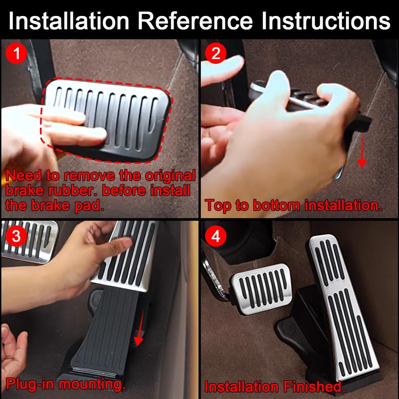 GZJUNFUGJ Anti-Slip Gas Brake Pedal Cover Compatible for Benz C