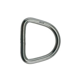 Stainless Steel 316 D Ring Welded 8mm x 80mm (5/16" x 3 3/16") Marine Grade Dee