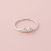 Boma Jewelry Sterling Silver Mountain Range Peak Ring, Size 9