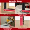 8 Inch Removable Carpenter Framing Square Fence with Edge Marking