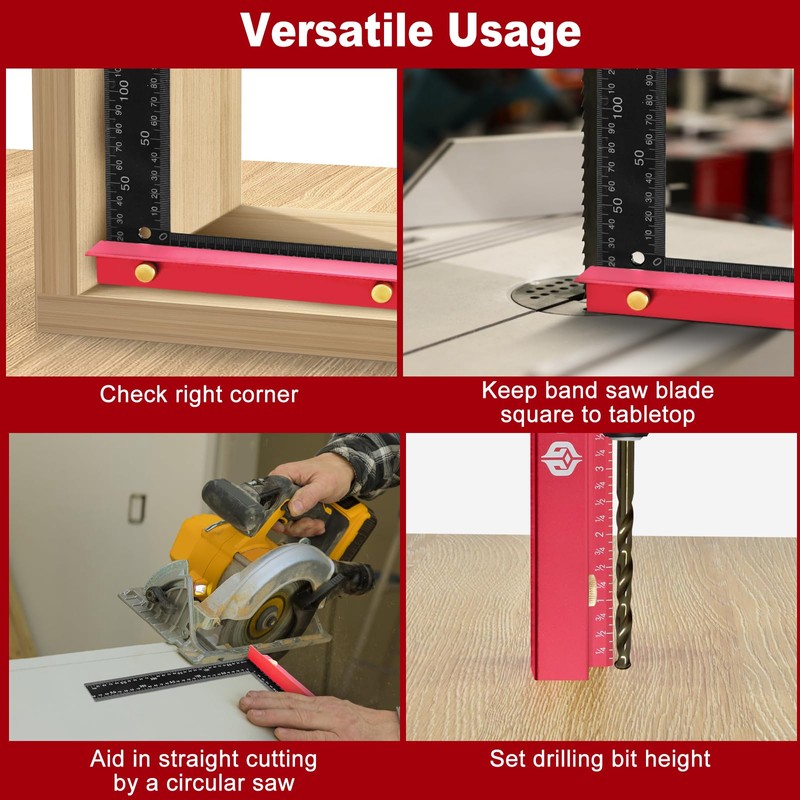 8 Inch Removable Carpenter Framing Square Fence with Edge Marking