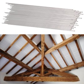 200PCS Insulation Support Wire Insulation Metal Insulated Wire 16 Inch Stainless Steel Insulation Holder Wire Insulated Support Rods for Ceiling Attic Insulation