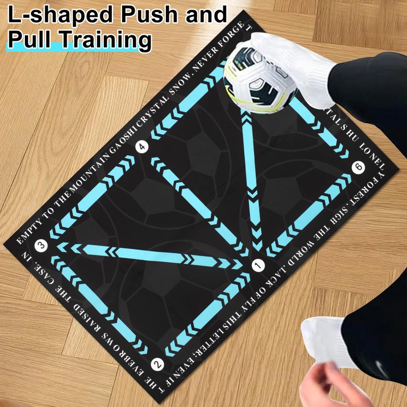 Yozexin Football Footstep Training Mat, Non-Slip Ball Control Training Mat,