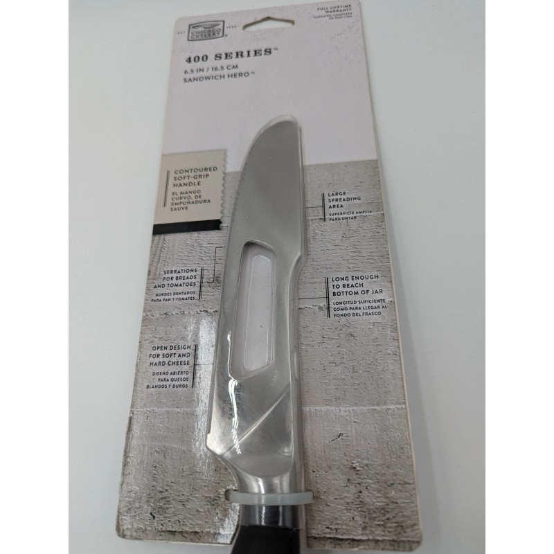 Chicago Cutlery 400 series contoured soft grip sandwich hero 6.5”