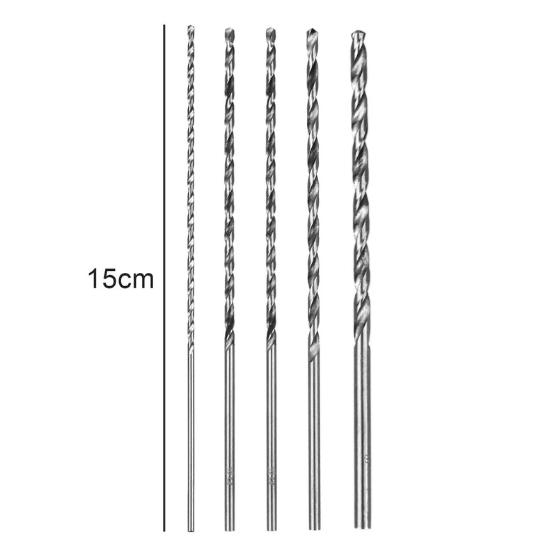 Drill Bits Pack of 5 Extra Long Drill Bits 2-5