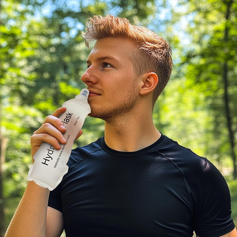 SHELEMB 500ml Soft Flask, Soft Water Bottle for Hydration Packs,