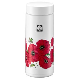 TIGER MMZ-T035WF Vacuum Insulated Bottle, 11.8 fl oz (350 ml), Web Exclusive, 100th Anniversary Model, Retro Pattern, Poppy